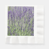 Paarse Lavender Fields Floral Servet (Voorkant)