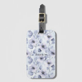 Paarse lavender Flowers Bagagelabel (Voorkant (verticaal))