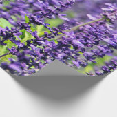 Paarse lavender Flowers Cadeaupapier (Hoek)