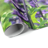 Paarse lavender Flowers Cadeaupapier (Rol Hoek)