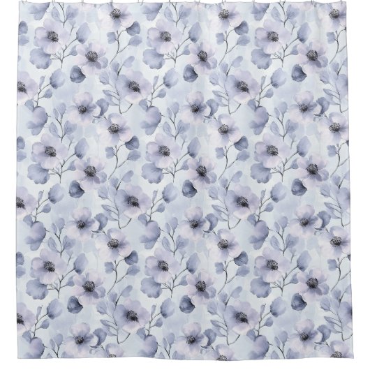 Paarse lavender Flowers Douchegordijn (Voorkant)