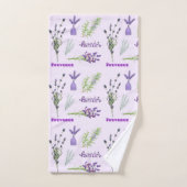 Paarse lavender Flowers en Lavender Bunches Bad Handdoek (Handdoek)