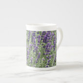 Paarse lavender Flowers Floral Porselein Kop (Voorkant rechts)