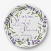 Paarse lavender Flowers Papieren Bordje (Voorkant)