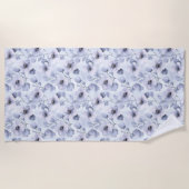 Paarse lavender Flowers Strandlaken (Voorkant)