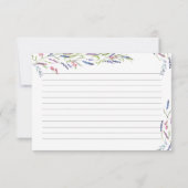 Paarse lavender Flowers Vrijgezellenfeest Recipe K (Achterkant)