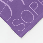 Paarse Lavender Girls Name Custom Personalized Fleece Deken (Hoek)