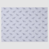 Paarse lavender Glitter Dragonflies  Tissuepapier (Voorkant)