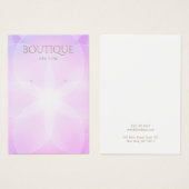 Paarse lavender Glow-draagkaart Visitekaartje (Voorkant /achterkant)