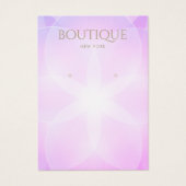 Paarse lavender Glow-draagkaart Visitekaartje (Voorkant)