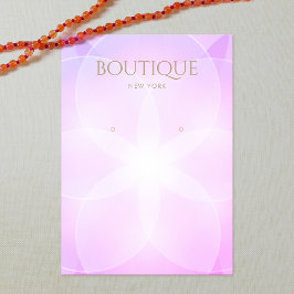 Paarse lavender Glow-draagkaart Visitekaartje