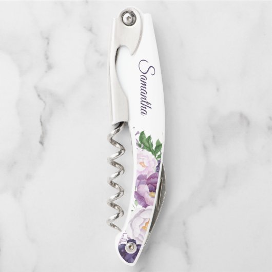 Paarse lavender Greenery zal mijn Bridesmaid zijn Kurkentrekker (Voorkant)