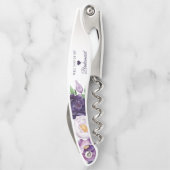 Paarse lavender Greenery zal mijn Bridesmaid zijn Kurkentrekker (Achterkant)