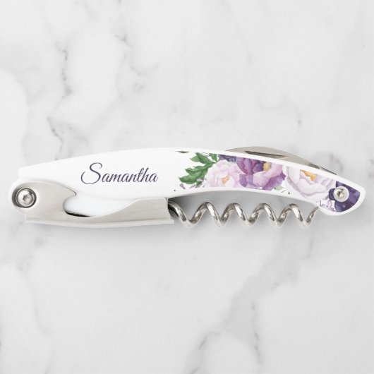 Paarse lavender Greenery zal mijn Bridesmaid zijn Kurkentrekker (Voorkant)