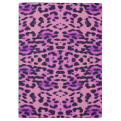 Paarse lavender Leopard Print Klembord (Achterkant)