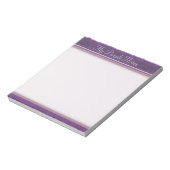 Paarse Lavender Mauve Notitieblok (Linkerzijde)