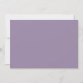 Paarse lavender Modern Simple Wedding Save The Date (Achterkant)