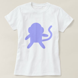 Paarse Lavender Monkey Monkee Aangepast  T-shirt
