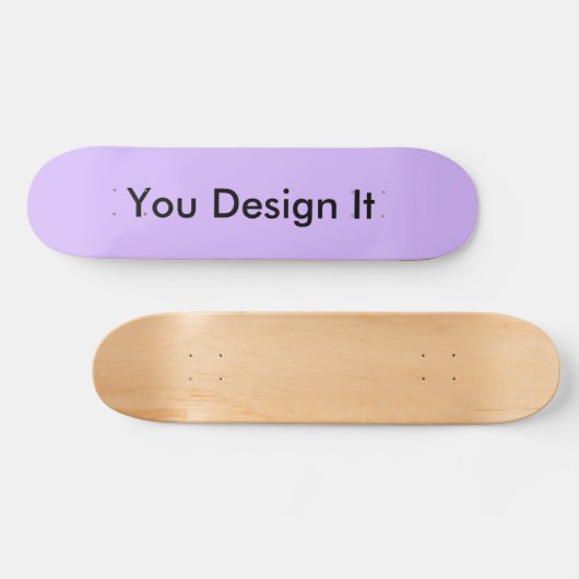 Paarse Lavender Persoonlijk Skateboard (Horizontaal)