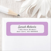 Paarse Lavender Return Address Labels (Insitu)