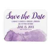 Paarse lavender Save the Date Wedding Magneet (Horizontaal)