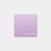 Paarse Lavender Shades Youthful Text Name Post-it® Notes (Voorkant)