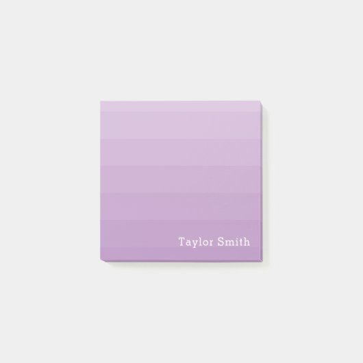 Paarse Lavender Shades Youthful Text Name Post-it® Notes (Voorkant)