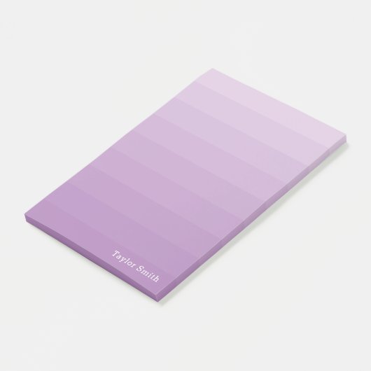 Paarse Lavender Shades Youthful Text Name Post-it® Notes (Schuin)