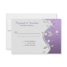  Paarse lavender Silver Flowers zwaait RSVP