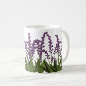 Paarse lavender Spring Flowers Coffee Mok (Voorkant rechts)