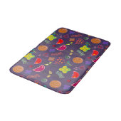 Paarse lavender stijlvol abstract florenvlees Bath Badmat (Gekanteld)