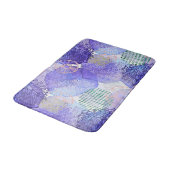 Paarse lavender stijlvol abstract kunstwerk Bath M Badmat (Gekanteld)