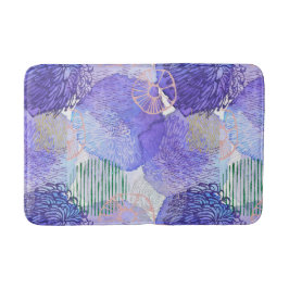 Paarse lavender stijlvol abstract kunstwerk Bath M Badmat