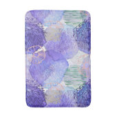 Paarse lavender stijlvol abstract kunstwerk Bath M Badmat (Voorkant Verticaal)