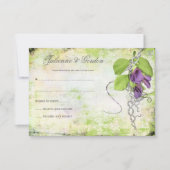 Paarse lavender Sweet Peas RSVP (Voorkant)