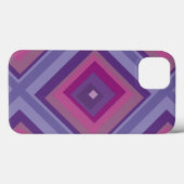 paarse lavender velden diamantpatroon kunst Case-Mate iPhone case (Achterkant (horizontaal))