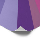 paarse lavender velden diamantpatroon kunst poster (Hoek)