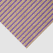 Paarse lavender Violet Lines Faux Rustic Kraft Tissuepapier (Detail)