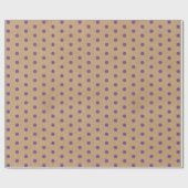 Paarse lavender Violet Stippen Faux Rustic Kraft Cadeaupapier (Vlak)