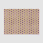 Paarse lavender Violet Stippen Faux Rustic Kraft Tissuepapier (Voorkant)