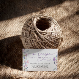 Paarse lavender Vrijgezellenfeest Ontvang Enclo Informatiekaartje