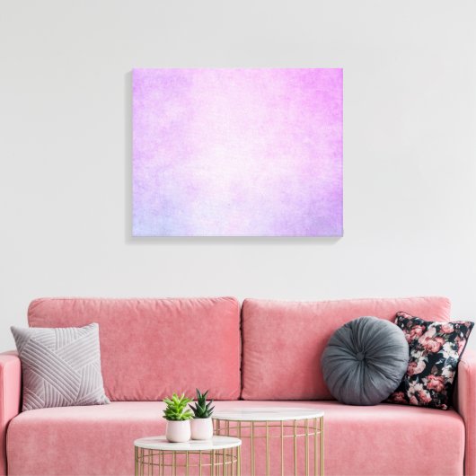 Paarse lavender Waterverf Parccacaoachtergrond Canvas Afdruk (Insitu (Woonkamer))
