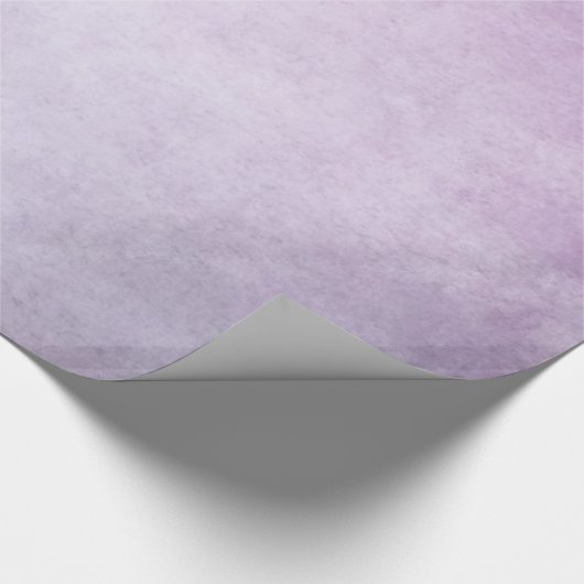 Paarse lavender Waterverf Persoonlijke achtergrond Cadeaupapier (Hoek)