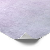 Paarse lavender Waterverf Persoonlijke achtergrond Poster (Hoek)