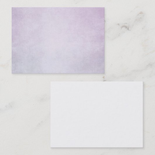 Paarse lavender Waterverf Persoonlijke achtergrond Visitekaartje (Voorkant / Achterkant)