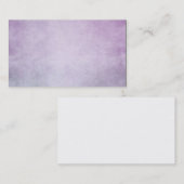 Paarse lavender Waterverf Persoonlijke achtergrond Visitekaartje (Voorkant / Achterkant)