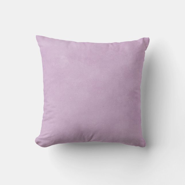 Paarse lavender Waterverf Verstoorde Vintage Kussen (Voorkant)