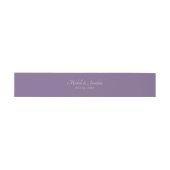 Paarse lavender Wedding Uitnodigingen Wikkel (Vlak)