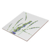 Paarse lavenderbloemen tegeltje (Zijkant)