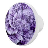 Paarse lavenderbloemkool ronde keramische trekknop keramische knop (Rechts)